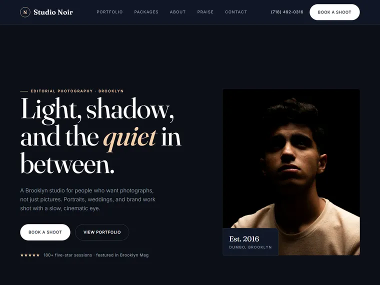 Studio Noir website